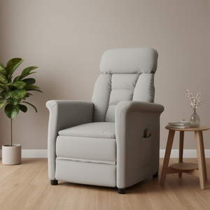 Sillón de Masaje Gris Claro 70.5 X 96.5 X 95 Cm, Vibración de Cuerpo Completo, Uso Doméstico - Product Image 2