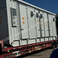 Poste de transformation mobile préfabriqué de type boîte, style européen, triphasé Huaxin, 80 kVA, complet avec transformateur