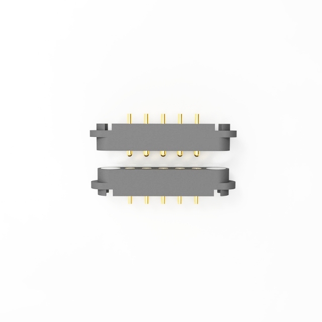 XIANKUN 5-Pin Brass Spring-Loaded Magnetic Charging Connector | Pogo Pins for Smartphones/IoT Devices | Industrial-Grade