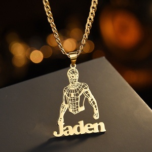 Dropshipping POD Gold Plated Name Custom Name Gold Plated Basketball Pendant <b>Necklace</b> <b>Chain</b> Stainless Steel Jewelry - Product Image 1