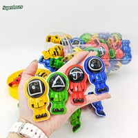 Chicle de Goma con Forma de Robot, Sabor Frutal, Colores Surtidos, en Frasco, para Fiestas Infantiles, Venta al por Mayor