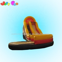 Toboggan en PVC toboggan gonflable à air gonflable grande courbe vague rebond toboggan aquatique vente