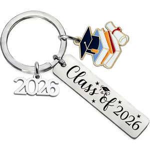 <span class=keywords><strong>Regalo</strong></span> di <span class=keywords><strong>Laurea</strong></span> 2026, Portachiavi in Acciaio Inossidabile con Frase Ispirazionale, Souvenir per Laureati Classe 2026 - Product Image 4
