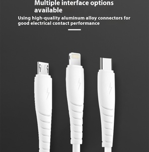 Transmisión V8 de alta velocidad de línea de datos de teléfono Android Micro con blindaje trenzado y <span class=keywords><strong>cargador</strong></span> de chaqueta de PVC - Product Image 3