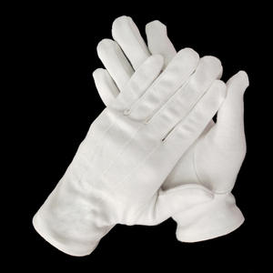 Respirant 26Cm Traffic <span class=keywords><strong>Honor</strong></span> Guard Marching Womens 100% Coton Blanc Gants Formels Cérémonie Pour Hommes - Product Image 2