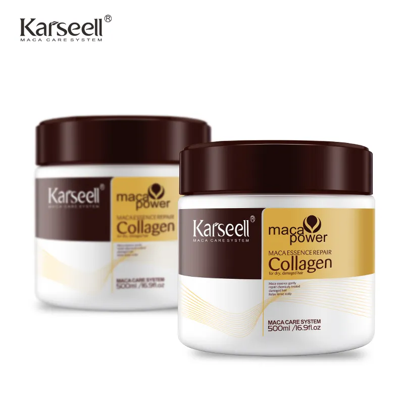 Maschera per capelli con collagene Karseell da 500ml maschera per capelli a base di erbe e olio di Argan