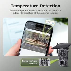 Caméra <span class=keywords><strong>de</strong></span> <span class=keywords><strong>chasse</strong></span> WERYSAFE à vision nocturne, grand angle 3MP, audio bidirectionnel, IP66, alimentation solaire, très vendue - Product Image 2