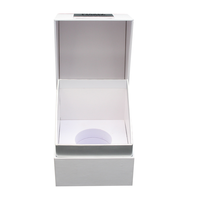 Boîtes d'emballage personnalisées en carton imprimé pour bougies chauffe-plat vides, récipient de luxe blanc pour bougies parfumées avec couvercle et boîte