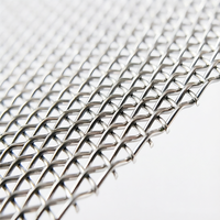 Grillage tissé ondulé en acier inoxydable pour écran de découpe
