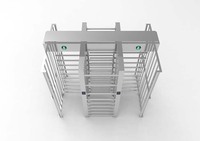 Torniquete Comercial de Altura Completa, Puerta de Control de Acceso, Escáner de Código QR RFID, Puerta de Seguridad Bidireccional para Exteriores, Acero Inoxidable