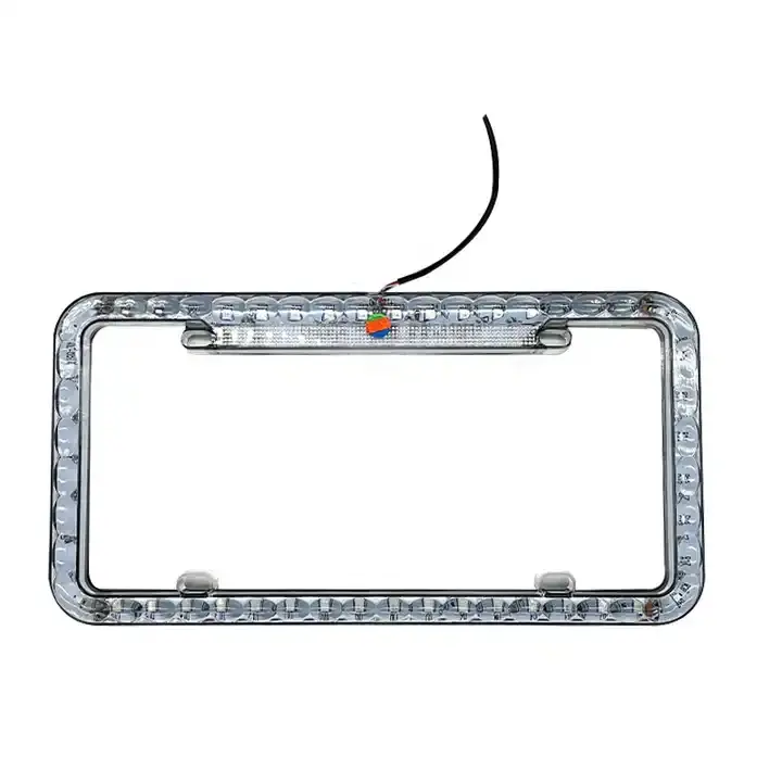 Factory Wholesale Car License Plate Frame With LED Lights Car License Plate Frame For Europe Models