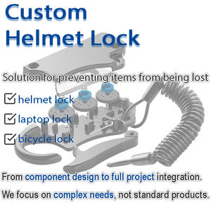 हेलमेट लॉक एंटी चोरी पोर्टेबल हैंडलबार माउंट जिंक मिश्र धातु 3 अंकों का संयोजन बाइक मोटरसाइकिल के लिए सुरक्षा लॉक - Product Image 1