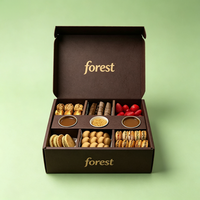 Boîte d'expédition en carton ondulé personnalisée Forest Packing pour le commerce électronique, boîtes à desserts en papier kraft avec logo personnalisé, croissants
