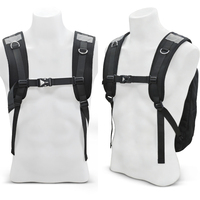 Accessoires de sac à main personnalisables, classiques, tendance, de remplacement, noirs, réglables, à boucle métallique à dégagement rapide (Polyester/Nylon)