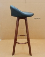 Siège en cuir véritable PU nordique, pieds en métal, tabouret de chaise de bar pivotant de cuisine, prix d'usine