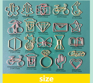 Offre Spéciale créatif étudiant trombones forme spéciale or métal Animal/fleur trombones pour bureau papeterie signets Clips - Product Image 4