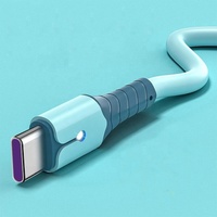 Cable de Carga Rápida USB Tipo-C con Blindaje de Silicona Líquida, Conductor de Cobre Puro, para Teléfonos Inteligentes, Computadoras y Auriculares