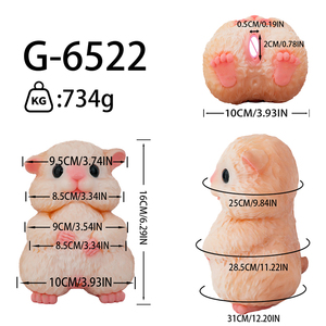 GEEBA Kawaii Hamster Design Fantasy Male Stroker Body Safe Medical Silicone Soft Texture Realistic Experience - Product Image 6