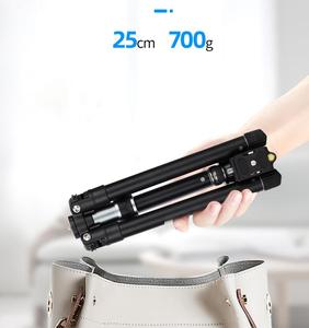 Q160D 25CM Mini trípode de mesa de aluminio plegado para teléfono móvil Sefie Stick Camera Flexible ligero pequeño Slr Camera trípode - Product Image 2