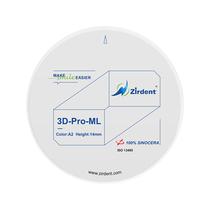 <span class=keywords><strong>Zirconia</strong></span> ceramica dentaria per corone e ponti compatibile con Sirona Amann Girrbach Roland sistemi Cadcam - Product Image 3