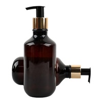 Bouteille d'huile d'essence 100ml 200ml 300ml avec bouchon de pompe et col d'arrêt en PP, bouteille cosmétique en plastique PET