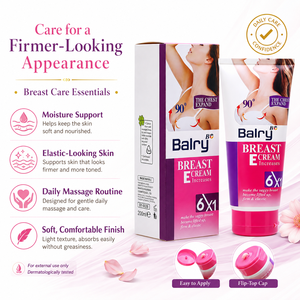 Crema Balry per la Cura del Seno, per una <span class=keywords><strong>Pelle</strong></span> dall'Aspetto Rassodato, Crema Idratante per Massaggio del Petto e del Décolleté, Cura Quotidiana di Bellezza, 200ml 6X1 - Product Image 1