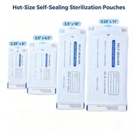 Emballage de stérilisation certifié CE ISO pour usage vétérinaire, pochette stérile dentaire, 10 tailles en stock, pour CSSD hospitalier (Centre de Stérilisation et de Stérilisation Centralisée)