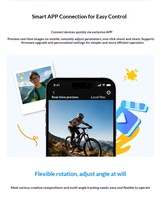 Cámara de Acción de Bolsillo 4K, Cámara Miniatura con Pantalla IPS de 1.5 Pulgadas, Lente Gran Angular de 180°, Grabadora de Video Portátil con WiFi y Aplicación