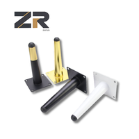 Pieds de canapé robustes ZERUN 100mm 200mm en fer doré coniques pour extérieur, salle à manger, cuisine, salle de sport, salon, hôpital, meubles et lits