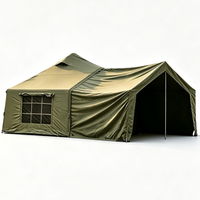 Nouvelle tente familiale gonflable hexagonale verte, grande tente pneumatique pour le camping en plein air