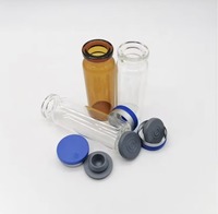 Flacon en verre vide à fond rond pour le stockage de poudres chimiques de laboratoire, petit récipient