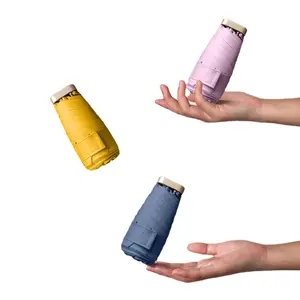 Bunter Anti-UV-Licht Mini Pocket Travel individuell bedruckter Regenschirm mit Logo Custom Print