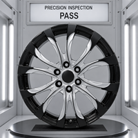 Jantes en alliage d'aluminium forgé sur mesure de 20 pouces, à multiples rayons, finition noire brillante, 5x112 5x114.3 5x120, pour voitures de sport de luxe, certifiées TUV