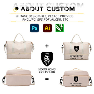 Sac de voyage personnalisé avec logo IDEA GIFT, sac de sport Oxford imperméable pour femmes, grande capacité, sac de week-end avec logo - Product Image 3