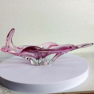 Bol en verre de Murano rose, artisanat, chaleur naturelle, maison, hôtel, <span class=keywords><strong>restaurant</strong></span>, mariage, fête, design en forme de fleur pour la décoration de la maison, art - Product Image 1
