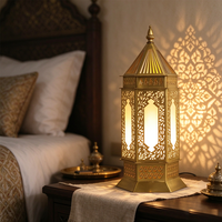 Lampe suspendue traditionnelle marocaine en fer forgé, design personnalisé, blanc chaud et or, pour la maison ou la mosquée, fabrication chinoise.