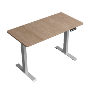 Electric Standing Desk <strong>Adjustable</strong> <strong>Height</strong> Sit Stand Home Office Desks Computer Workstation PC Work <strong>Table</strong> Wood Board Metal Frame - Product Image 2