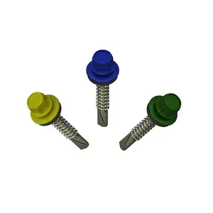 Roofing Screw Ss Fasteners Manufacturers Metal Roofing Screws With Rubber Hex Washer Head Self Tapping Roofing Screws
