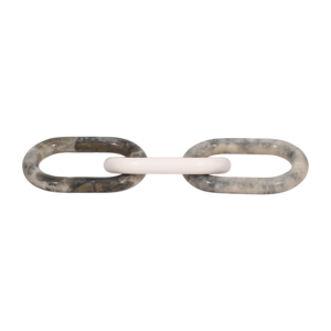 Catena decorativa in resina dal design moderno e sagomato per casa, ufficio, bagno, soggiorno, mensola o camino. - Product Image 1