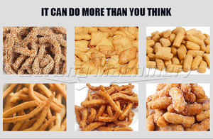 Línea automática de producción de Chinchin, equipo para hacer Barbilla, máquina cortadora de Chinchin para hacer aperitivos - Product Image 2