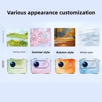 Caméra d'action argentée de taille compacte 4K |   Mini caméra sportive étanche 12MP en ABS et alliage d'aluminium, anti-tremblement, batterie 1840mAh 5V, tout inclus