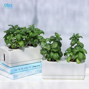 Oliz Z306 Smart Tuin Thuis Indoor Glasvezel Groente Plantenbakken Doos Kunstmatige Plant Plastic <span class=keywords><strong>Self</strong></span> <span class=keywords><strong>Watering</strong></span> Bloempot - Product Image 3