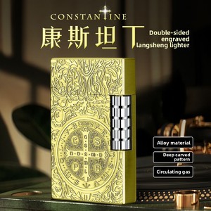 Encendedor inflable de metal Langsheng de alta calidad, nuevo, con tecnología de llama abierta, estilo popular de redes, diseño Constantine. - Product Image 1