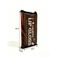 Cosmétiques en gros transfrontaliers, origine Zhejiang, ensemble de cinq gloss à lèvres thème chocolat, rouge à lèvres mat anti-transfert, collection basique