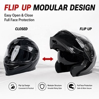 Casques de moto modulaires YM, homologués DOT, imperméables, logo personnalisé, course, intégraux, ABS, unisexes, casques de moto rabattables