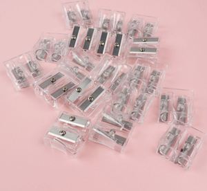 Sacapuntas Doble de Plástico Transparente a Precio Económico con Orificios Grandes y Pequeños para Estudiantes y Oficina - Product Image 4