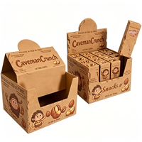 Maßgefertigte Robuste Biologisch Abbaubare Karton-Snack-Displaybox-Sets mit Lebendiger Farbdruckverpackung für Supermarkt-Kiosk und Einzelhandel