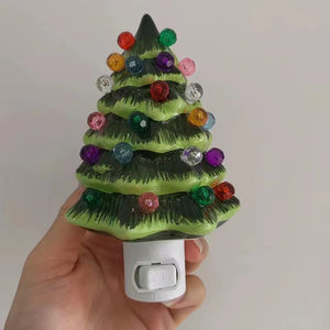 Ceramic Christmas <b>Tree</b> Night <b>Light</b> Bedside <b>Light</b> Christmas Holiday Crafts - Product Image 6
