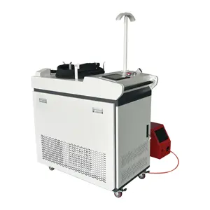 Máquina de soldadura láser de 1000W, máquina de soldadura manual de hoja de hierro portátil, máquina de corte de limpieza láser
