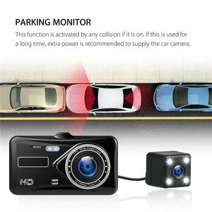 Caméra de tableau de bord 4.0 pouces, écran tactile IPS HD 1080P, Vision nocturne infrarouge, boîte noire pour voiture - Product Image 6